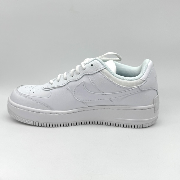 Nike Air Force 1 Womens AF1 Shadow Triple White Shoes Sz 9.5 New CI0919-100 - Picture 6 of 11